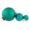 40ct. Green 2-Finish Multiple Size Glass Ball Christmas Ornaments
